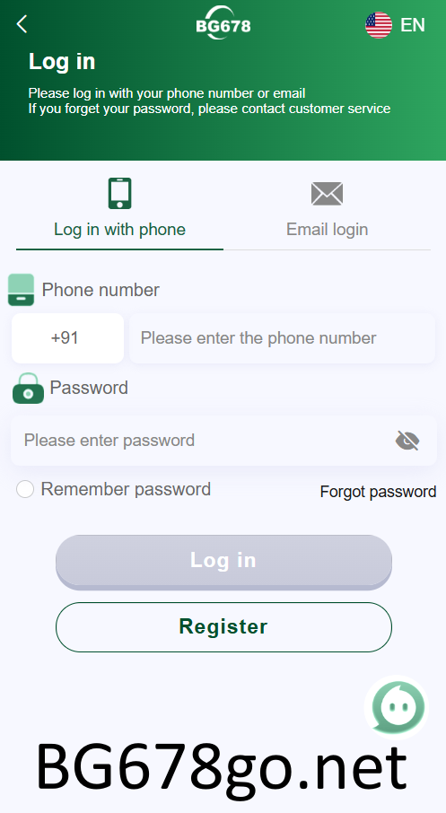 BG678 Login